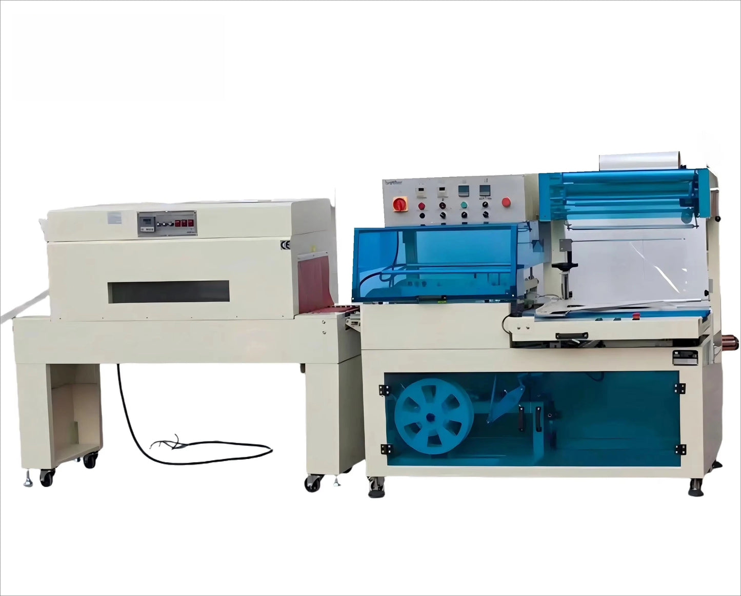 Hipac Newest Gift Carton Box Case Soap Egg Packing Plastic POF Film L Sealer Tunnel Wrapping Automatic Shrink Packaging Machine