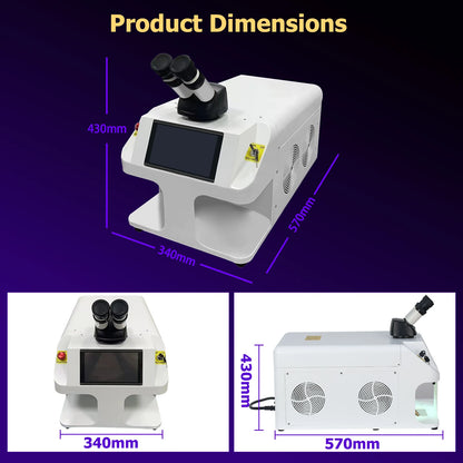 200W Jewelry Laser Spot Welder for Gold and Silver Metal Spot Soldering Machine CCD Laser Soot Welder Jewellry Laser Welding
