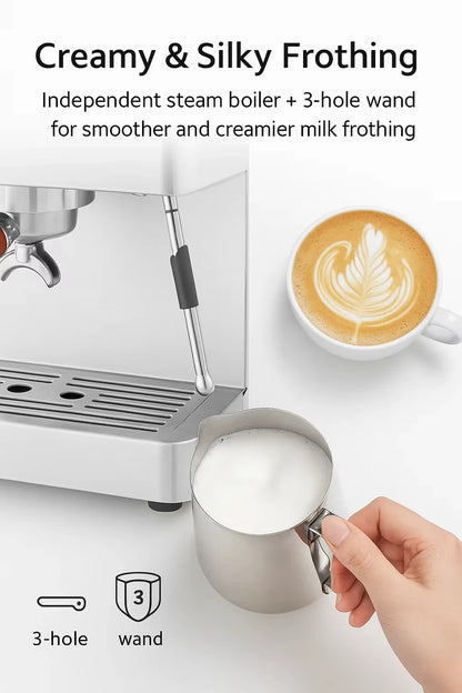 CAFOVO E002 20Bar Espresso Machine with 2 ULKA Pump 2 Boiler for Cafe and Commercial Semi-automatic Coffee Machine 220V 110V