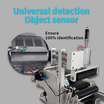 LY Semi-Auto LT-80 Circular Labeling Machine High Precision Round Bottle Label Sticker Equipment 40-100mm Container Diameter