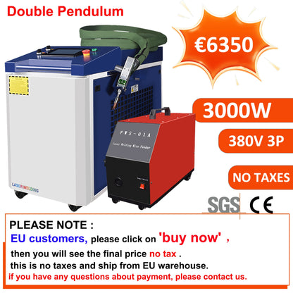2000W Raycus Laser Welder 4 in 1 Laser Welding Cleaning Cutting for Metal Double Pendulum Handheld Fiber Laser Welding Machine
