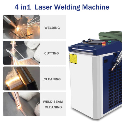 3000W 2000W 1500W Laser Welder 4 in 1 Laser Welding Cleaning Cutting Machine with Dual Wire Feeder Machine Handheld for Metal