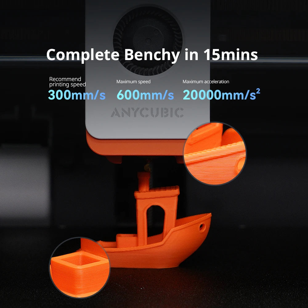 Anycubic Kobra S1 Combo AE Version Multi-Color 3D Printer Max Speed 600mm/s Core XY Stable Structure High Precision  3D Printer