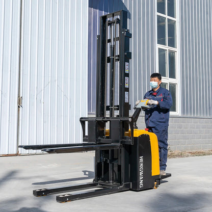 Fully Electric Stacker 2 ton 1 ton 1.5 ton Electric Stacker 1.6M-3.5M Lifting All Electric Forklift Easy Climbing Support Custom