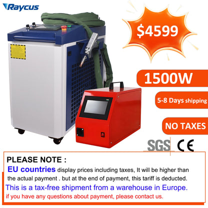 1500W Fiber Laser Welding Machine Raycus 4 in 1 Laser Welding Cleaning Cutting Machine Handheld Laser Welder For Metal EU Stock