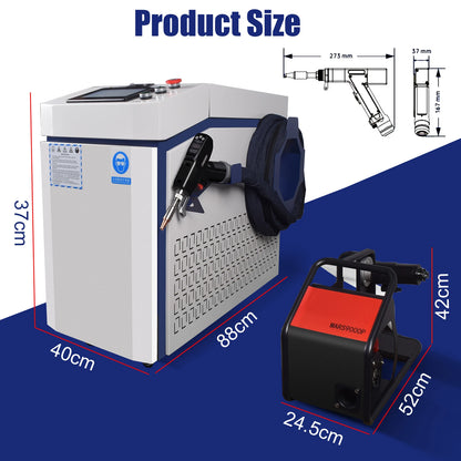 3000W 4 IN 1 Fiber Laser Welding Cutting Cleaning Soldering Machine Reci Handheld Fiber Laser Welder for All Metal EU US Stock