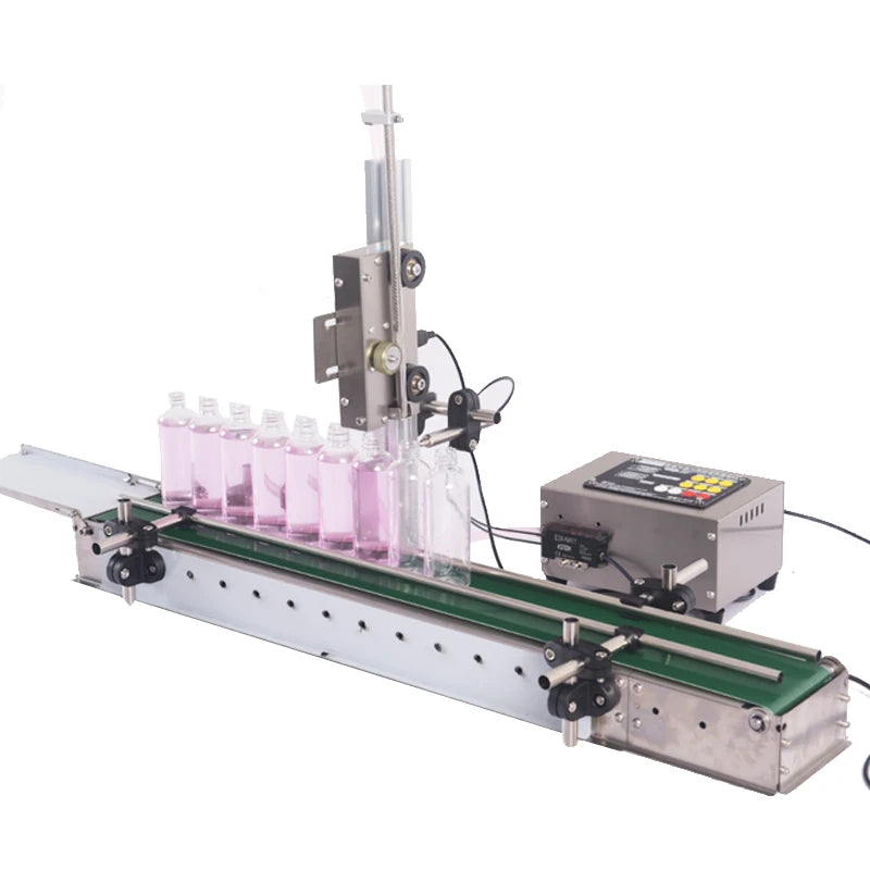 Auto Filling Machine Anti Drip and Anti Foam Filler With UP Down Filling Nozzle With Conveyor Belt