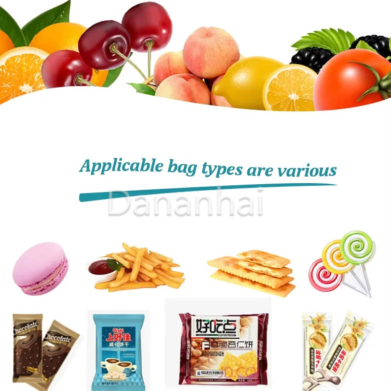 High Speed Pillow Packaging Machine, Fruit Mooncake Tableware Packaging Machine, Bread Hardware Bagging Sealing Machine