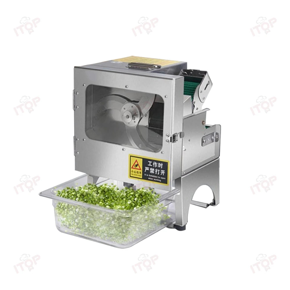 ITOP VC-C02 Vegetable Cutter Commercial Vegetable Cutting Machine Blade&Belt Dual Speed Controller 7cm Width Conveyor Belt
