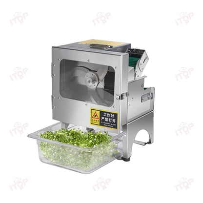 ITOP VC-C02 Vegetable Cutter Commercial Vegetable Cutting Machine Blade&Belt Dual Speed Controller 7cm Width Conveyor Belt