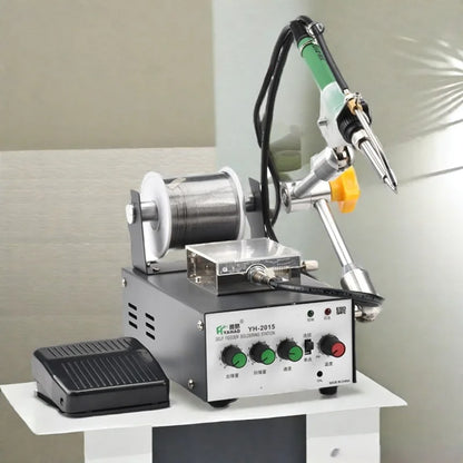YH2015 Automatic Soldering Machine High-power Foot-operated Tin Soldering Iron 375c Tin Constant Temperature Soldering Station