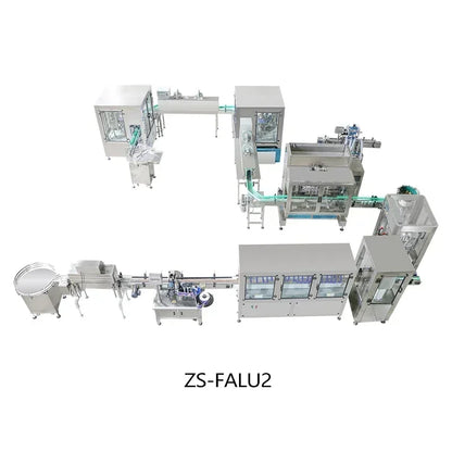 ZONESUN Custom Production Line Bottle Liquid Olive Oil Paste Filling Capping Labeling Machine Packaging Solution ZS-FALU1
