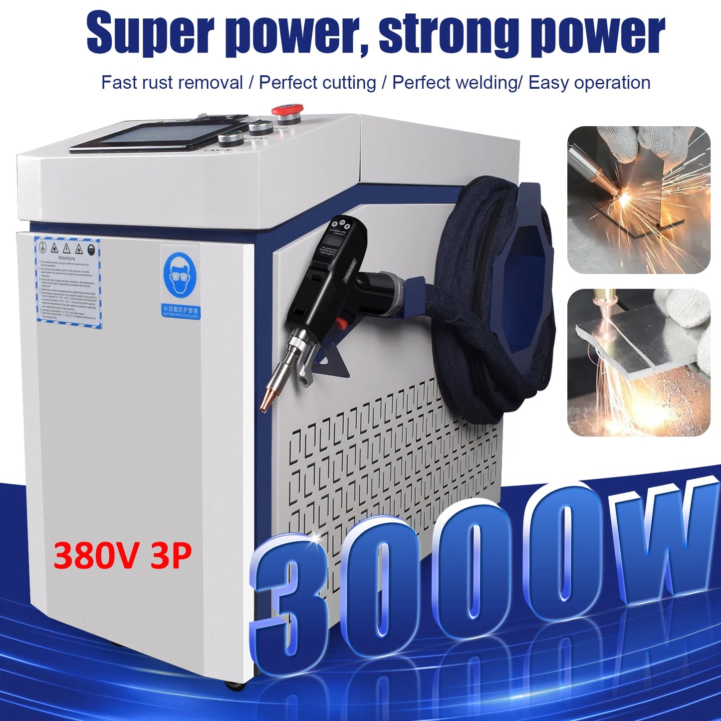 3000W 4 IN 1 Fiber Laser Welding Cutting Cleaning Soldering Machine 2000W 1500W Reci Handheld Fiber Laser Welder for All Metal