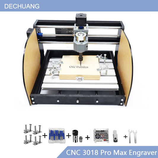 CNC 3018 Pro Max Laser Engraver DIY Engraving Machine GRBL 3-Axis PCB Milling Laser Wood Router Upgraded 3018Pro Mini Engraver