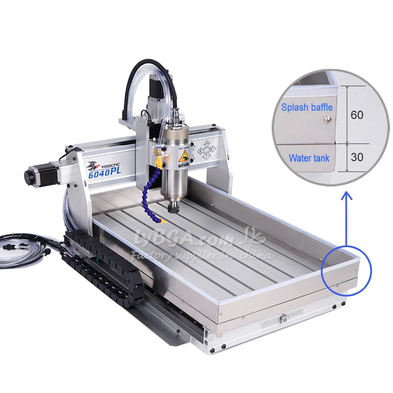 Linear Guide HG20 Metal Engraving Machine 6040 2200W Wood CNC Router 1500W PCB Cutting Machine With Sink