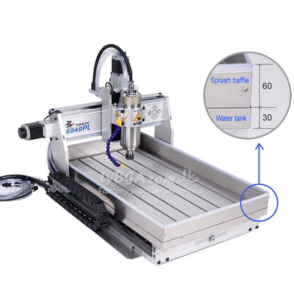 Linear Guide HG20 Metal Engraving Machine 6040 2200W Wood CNC Router 1500W PCB Cutting Machine With Sink