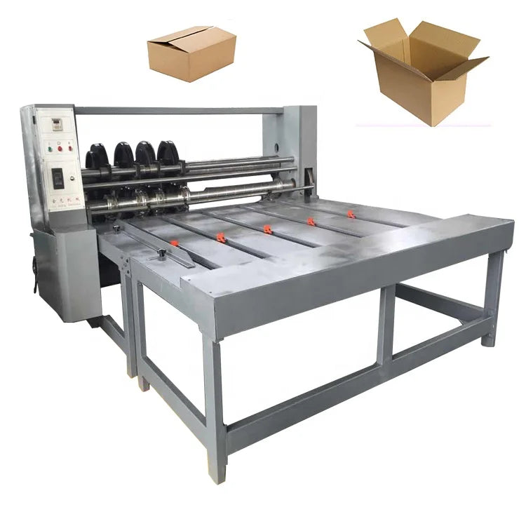 Factory Low Price Semi Automatic Rotary Slotting Die Cutting Machine For Corrugated Carton Box Making Pizza Box