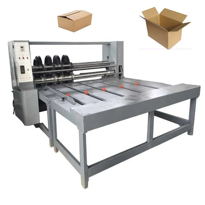 Factory Low Price Semi Automatic Rotary Slotting Die Cutting Machine For Corrugated Carton Box Making Pizza Box