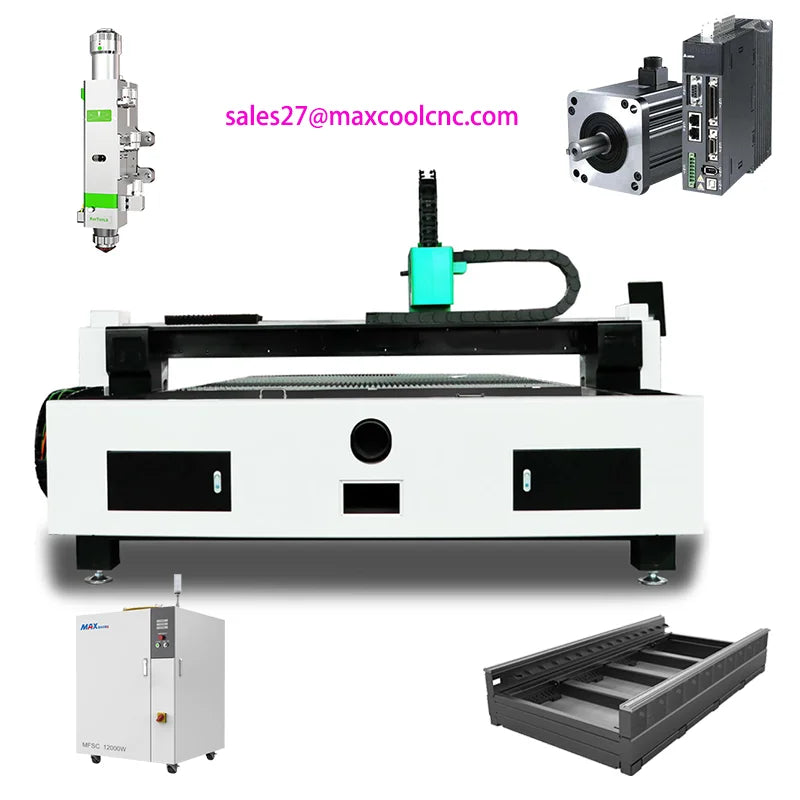 MAXCOOL 2000W 3000W 6000W Laser Cutting Machine 1500W Fiber Laser Cutter Metal Cutting Machine for Steel Aluminum Iron