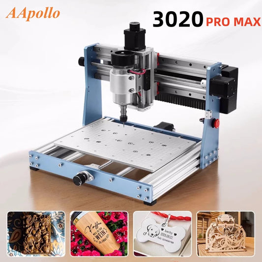 CNC 3020 Pro Max Engraving Machine, 300W Spindle Wood Router For Metal Acrylic, Milling Cutting Machine with Offline Controller