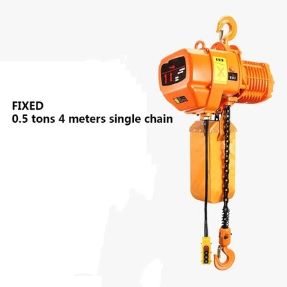 New 220V/1100W/1500W Portable Overhead Electric Chain Hoist Crane Fixed Single Chain Industrial Hoist Chain Hoist Lifting