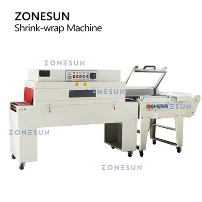 ZONESUN ZS-SPL3 Automatic L-Bar Sealer Shrink Wrap Machine with Shrink Tunnel for Carton & Product Packaging