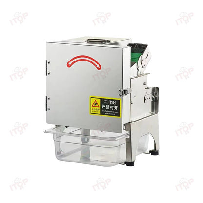 ITOP VC-C02 Vegetable Cutter Commercial Vegetable Cutting Machine Blade&Belt Dual Speed Controller 7cm Width Conveyor Belt
