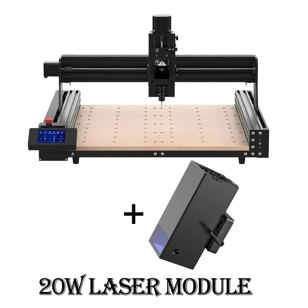 Twotrees TTC450 CNC Router Milling Cutting Machine GRBLLaser Engraver For Acrylic PCB PVC Metal Aluminum 500W Spindle Motor
