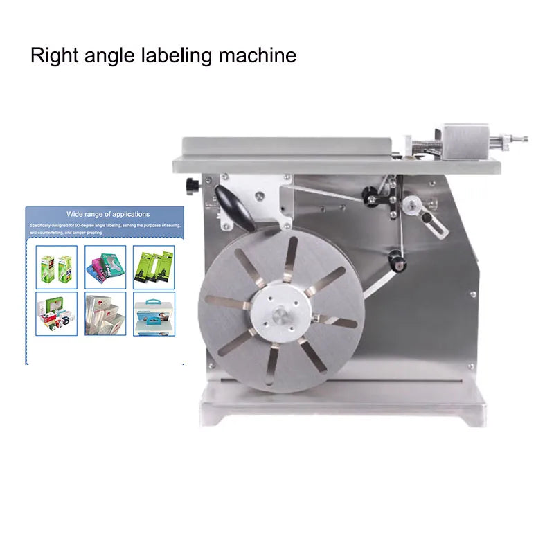 Right Angle Labeling Machine Packaging Box Small semi-Automatic Sealing Square Box 90 ° Angle Labeling Equipment, Right Angle Ci