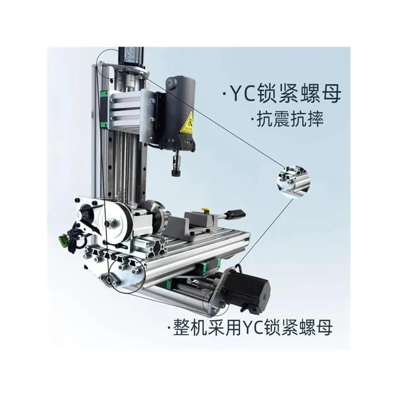 Electric grinding engraving machine seal four-axis Wenwan small engraving machine computer automatic woodworking cnc