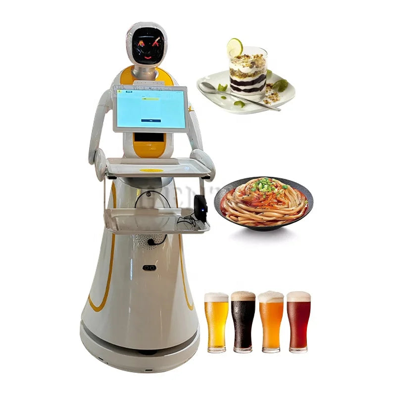 Long Service Life Robot Hotel Delivery / Humanoid Robot for Restaurant / Robot Service