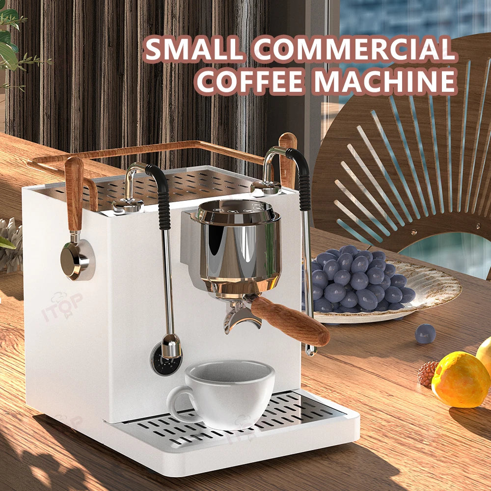 ITOP CM-D1 Small Commercial Coffee Machine Semi-automatic Espresso Machine Double Pumps and three Boilers 220V