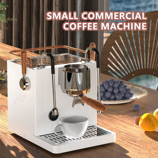 ITOP CM-D1 Small Commercial Coffee Machine Semi-automatic Espresso Machine Double Pumps and three Boilers 220V