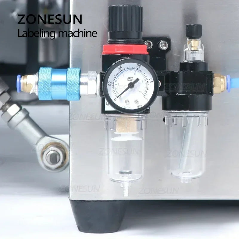 ZONESUN ZS-TB500A Automatic Label Applicator Jar PET Round Bottle Labeling Machine with Date Coder